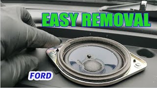 DASH SPEAKER AND STEREO TRIM REMOVAL 2017 Ford F350 [upl. by Carlock]