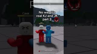 ITS REAL KJ AND JK 🙏💀 p2 roblox thestrongestbattlegrounds kj jk врек saitamabattlegrounds [upl. by Nosrak]