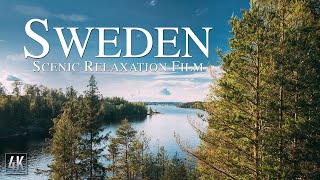 Sweden 4K Scenic Relaxation Film  🇸🇪 Sverige Drone Video with Calming Music Sweden4K Stockholm4K [upl. by Nosredneh351]