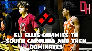 Eli Ellis Commits To South Carolina Gamecocks Then Goes Off Moravian Prep NC VS Oak Hill Red VA [upl. by Attena]