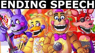 FNAF 6  Ending Speech Freddy Fazbears Pizzeria Simulator [upl. by Marba166]