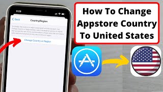 How to Change Appstore Country or Region To United States Change iPhone Country or Region [upl. by Luap]