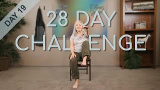 Chair Yoga  Day 19  28 Minutes Some Seated More Standing [upl. by Danice924]