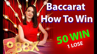 Baccarat software Winrate 9999  Baccarat how to win [upl. by Noirrad]