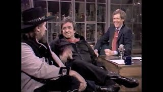 Johnny Cash amp Waylon Jennings Collection on Letterman 19831995 [upl. by Coppinger]