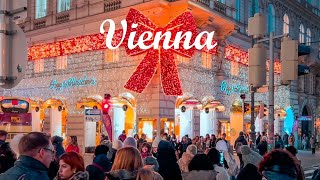 Vienna Christmas Walk 🎄Festive Atmosphere In The City November 2024  4K HDR [upl. by Riess]