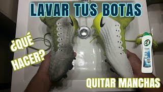 ¿CÓMO LAVAR TUS ZAPATOS DE FÚTBOL  Consejos 1 Español [upl. by Yraht212]