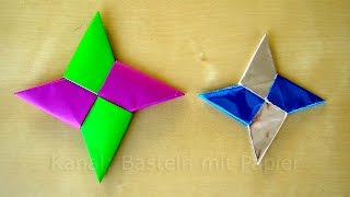 Sterne basteln mit Papier zu Weihnachten  Origami Stern  Weihnachtsbasteln [upl. by Mayberry]