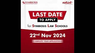 SLAT 2025 Register for Symbiosis Law Schools Before 22nd Nov 2024 [upl. by Pahl396]