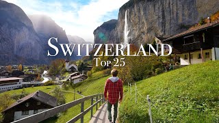 Top 25 Places To Visit in Switzerland  Travel Guide [upl. by Koch]