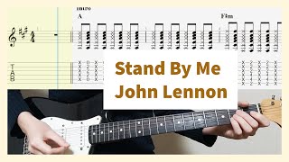 John Lennon  Stand By Me Guitar Tab [upl. by Dyson]