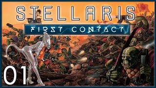 Lets Play Stellaris First Contact  United Orc Tribes Gameplay Episode 1  PostApocalyptic Origin [upl. by Anegroeg]