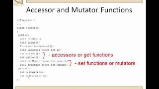 C Lesson 152  Accessor and Mutator Functions [upl. by Renzo]