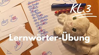 Deutsch Klasse 3 Lernwörter üben [upl. by Madora350]