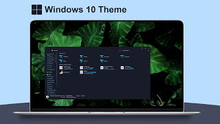 Windows 10 Krypton Theme  Customize Your Windows 10 Look [upl. by Lundeen]