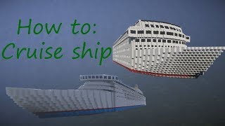 How to build a Cruise Ship in Minecraft worldedit  Cactus seed Studios [upl. by Aynik]