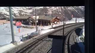 【スイス】 ゴルナーグラート鉄道 前面展望 Gornergratbahn Gornergrat Railway Switzerland 20144 [upl. by Mazel]