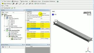 Ansys MechanicalDefine a path to get a result [upl. by Atekan]