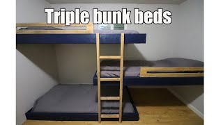 DIY Triple Bunk Bed [upl. by Cullie633]