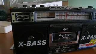 QFX J22U Boombox Cassette Recorder MP3 Converter complete reupload [upl. by Dnomyaw623]