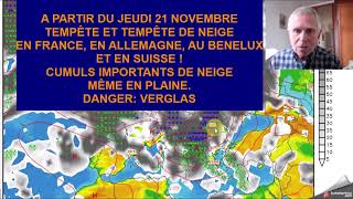 JEUDI 21 NOVEMBRE 2024 EN FRANCE TEMPÊTE ET TEMPÊTE DE NEIGE CUMULS IMPORTANTS DE NEIGE [upl. by Baldwin244]