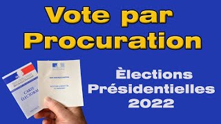 Comment faire une procuration pour voter aux élections présidentielles [upl. by Nonarb]