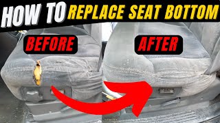 How to Replace Seat Bottom on a Budget 9906 Chevrolet Silverado  GMC Sierra GMT800 [upl. by Ailahs]