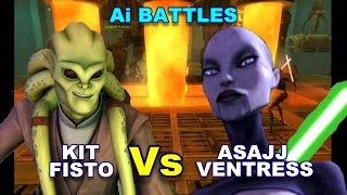 Lightsaber Duels Kit Fisto v Asajj Ventress [upl. by Laroy]