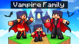 Having a VAMPIRE FAMILY in Minecraft [upl. by Neyrb]