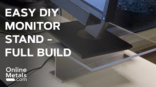 DIY  How To Build A Monitor Stand  Full Build [upl. by Nabetse]