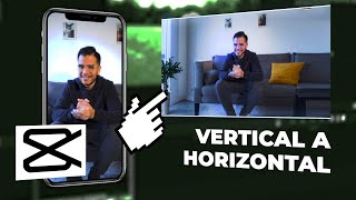 CONVIERTE un video VERTICAL A HORIZONTAL solamente usando CAPCUT  TUTORIAL [upl. by Dripps670]