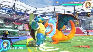 Zanillite Blastoise vs Zephyrel Charizard Pokken at Legendary Wolf Games 12012018 [upl. by Elboa]