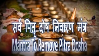 Pitru Dosha Nivaran Mantra [upl. by Nenney]