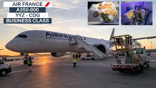 UPGRADED  Air France A350900 Business Class  Toronto YYZ to Paris CDG [upl. by Ecirehc891]