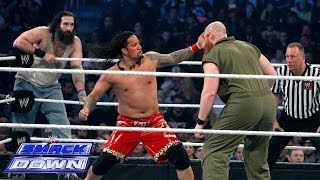 The Usos vs Luke Harper amp Erick Rowan SmackDown Jan 10 2014 [upl. by Aihseyt]