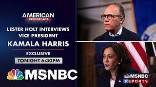 Preview Lester Holts Exclusive Interview With VP Kamala Harris [upl. by Arri]