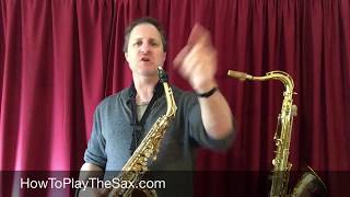 Notes On Alto Saxophone  F  How To Play F On The Alto Saxophone [upl. by Euginomod]