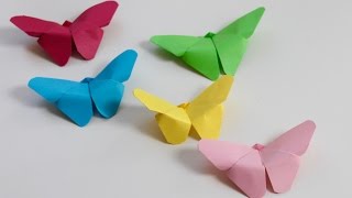 Easy craft How to make paper butterflies [upl. by Rickard386]