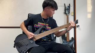 Oceans Ate Alaska  Hansha  Breakdown Bass Cover [upl. by Ahsatsan]