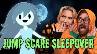 telling horror stories at our spooky scary sleepover [upl. by Matti]