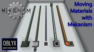 Moving Materials With Mekanism Tutorial [upl. by Belldas]