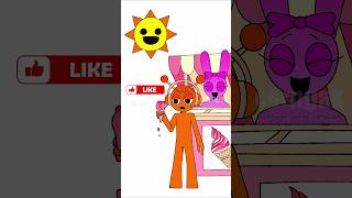 Pinki Ice cream shop with Oren incredibox sprunki animation art shorts [upl. by Notsae]