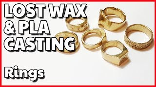 Casting Rings amp jewellery at home  Lost Wax amp PLA methods  by VOGMAN [upl. by Sayer]