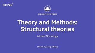 Sociological Theory Structural Theories Sociology Theory amp Methods [upl. by Milstone]