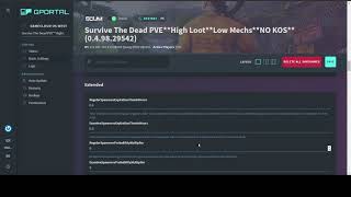 GPortal SCUM Server Settings Survive the Dead PVE [upl. by Groh]