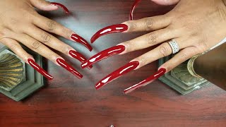 Painting Long Nails 3 [upl. by Hugh]