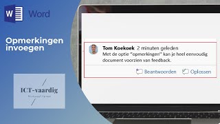 Word  Opmerking invoegen [upl. by Hagep]