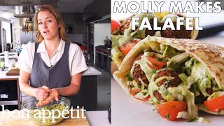 Molly Makes Fresh Herb Falafel  From the Test Kitchen  Bon Appétit [upl. by Assyl]