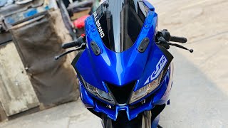 Yamaha r15 v3 winglet type 3 robortic style  Winglet Type 3 for Yamaha R15 V3  Gill Brand [upl. by Eireva]