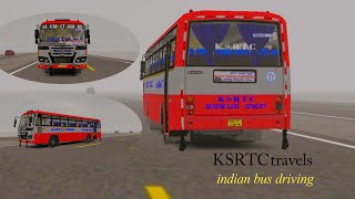 KSRTC travels  modbus  high speed bus driving  highway road Bussid v434 [upl. by Elysha]